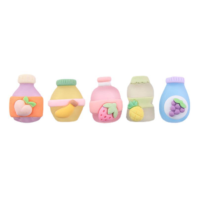 Wholesale semi-transparent sweet juice bottle resin cream glue Phone Case